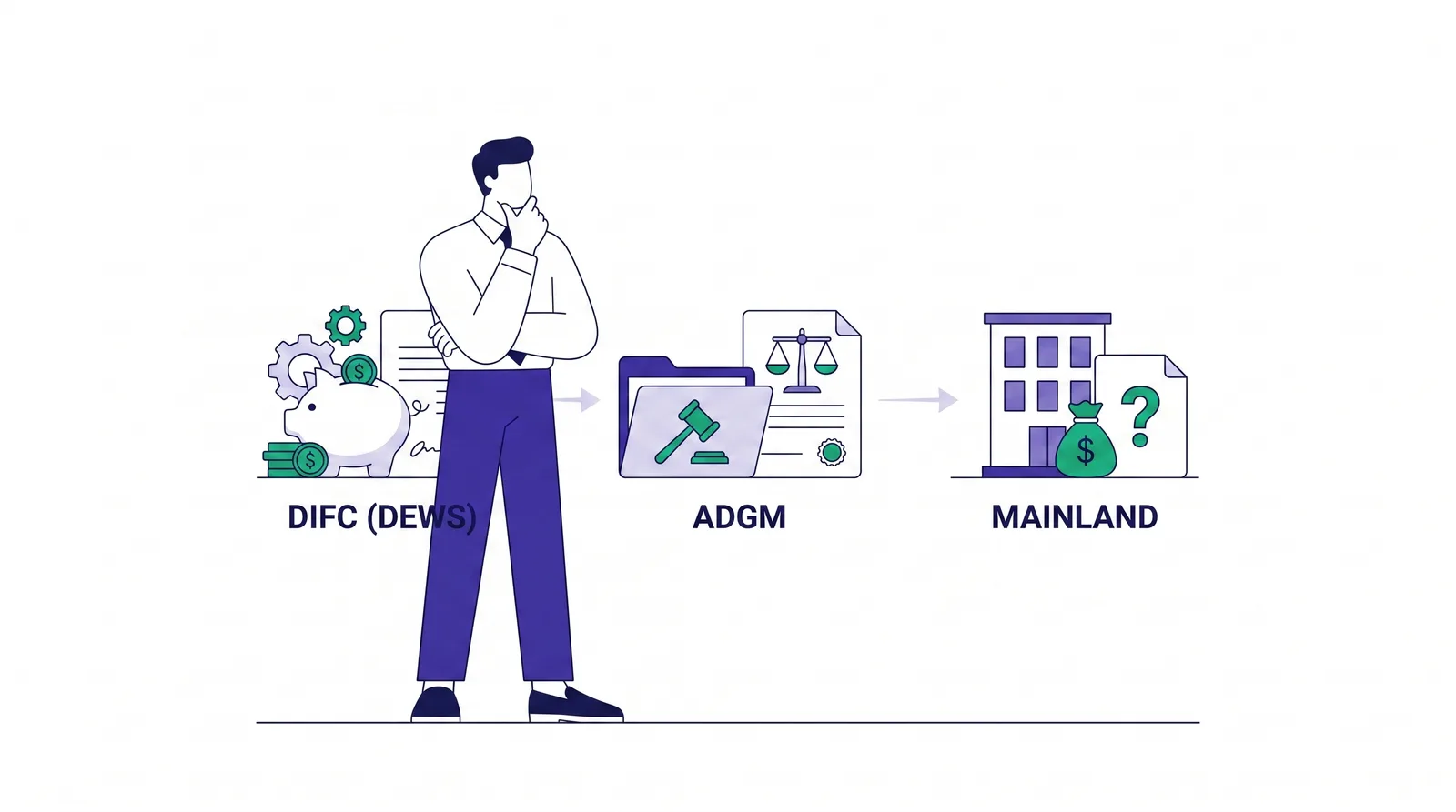 DIFC (DEWS) vs ADGM vs Mainland Gratuity: Key Differences