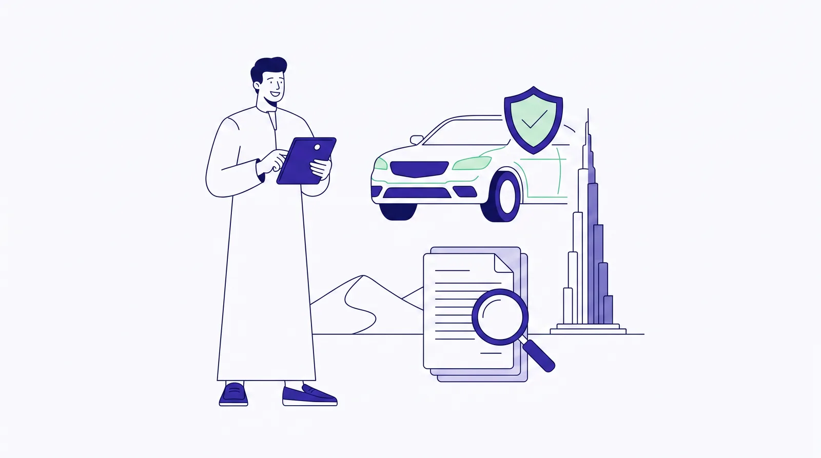 تأمين السيارات في الإمارات: كيف تقارن الوثائق وما الذي يحرّك السعر فعلاً